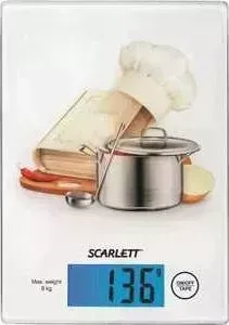 Весы кухонные SCARLETT SC-1217 поваренок, белый