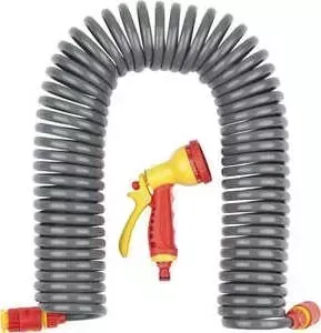 Набор поливочный GRINDA 3/8" (9.5мм) 15м с фитингами и пистолетом (428495)