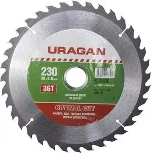 Диск пильный URAGAN Optimal Cut 230х30мм 36Т (36801-230-30-36)