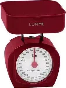 Весы кухонные LUMME LU-1302 красный гранат