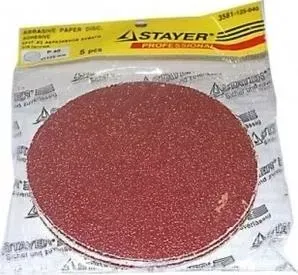 Круг шлифовальный STAYER Profi 125 мм №80 5шт (3581-125-080)