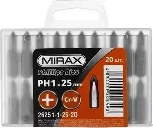 Бит MIRAX PH№1, 25мм 20шт (26251-1-25-20)