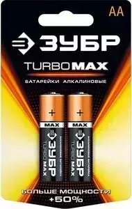 Батарейки ЗУБР 1.5V AA 2шт "Turbo Max" (59206-2C)