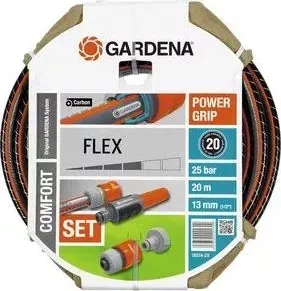 Шланг GARDENA 1/2" (13мм) 20м с комплектом фитингов Flex (18034-20.000.00)