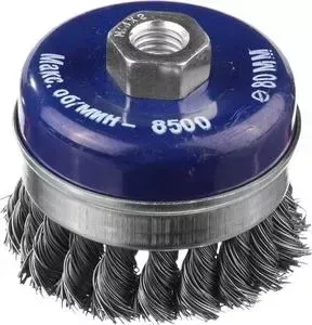 Корщетка DEXX -чашка жгутированная 0,5 мм 80 мм хМ14 (35106-080)