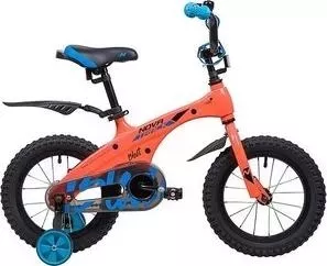 Велосипед NOVATRACK 14" магний-алюминиевая рама BLAST оранж. неон 145MBLAST.OR9
