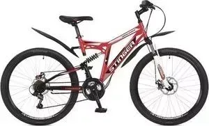 Велосипед STINGER 26" Highlander 100D 18" красный TZ30/TY21/RS35 117345