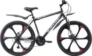 Велосипед BLACK ONE Onix 26 D FW черный/серый/серебристый 16"
