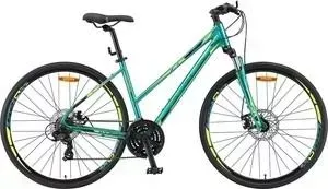 Велосипед STELS Cross-130 MD Lady 28" V010 20" Зеленый
