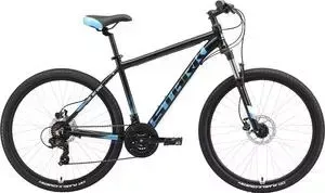 Велосипед STARK 19 Indy 26.2 HD черный/синий/голубой 18"
