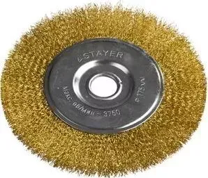 Корщетка STAYER -колесо Professional витая 175 мм х22 мм (35122-175)