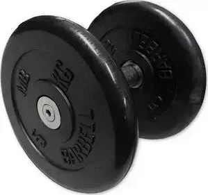 Гантель Barbell неразборная с вращающающейся хромированной ручкой 6 кг