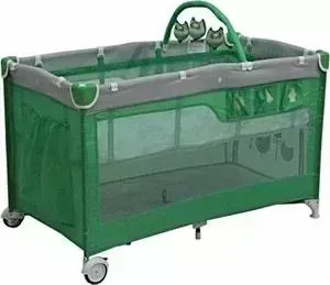 Манеж Mille кровать DELUXE 60 х120( green) 2 уровня,сумка G120DLX
