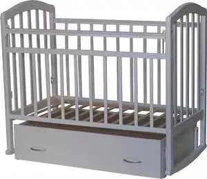 Кроватка детская Антел Алита 4 а/с, маятник поперечного качания, качалка, закрытый ящик слоновая кост