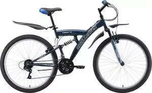 Велосипед CHALLENGER Mission FS 26 синий/белый/голубой 18"
