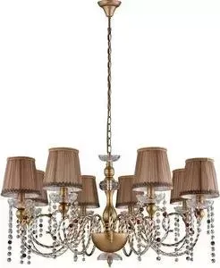 Подвесная люстра Crystal Lux Alegria SP8 Gold-Brown