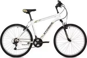 Велосипед STINGER 26" Caiman 20" белый TY21/TZ30/TS38