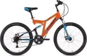 Велосипед STINGER 26" Highlander D 16" оранжевый TZ30/TY21/TS-38