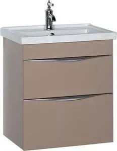 Тумба с раковиной AQUANET с Эвора 60 капучино (184003+182322)