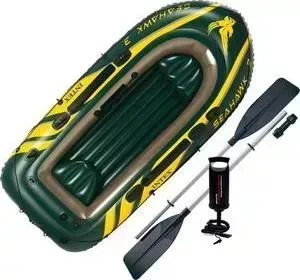Надувная лодка INTEX 68380/68380NP Seahawk 3 Set (до 360кг) 295х137х43см