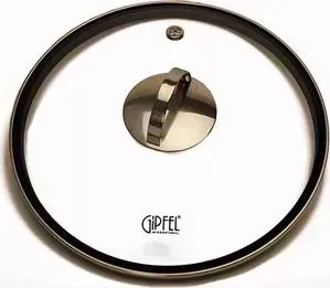 Крышка стеклянная Gipfel с силиконовым ободом d 28 см Satrika (1038)