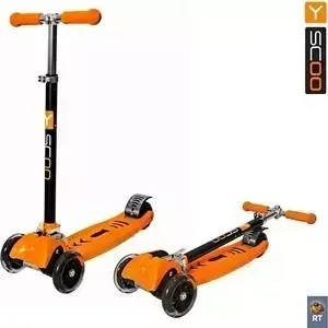 Самокат Y-Scoo MAXI CITY RT Simple Gagarin трансформер orange (4956)