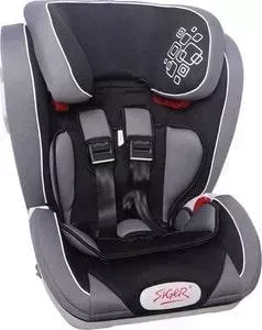 Автокресло SIGER Индиго ISOFIX черный, 1-12 лет, 9-36 кг, группа 1/2/3