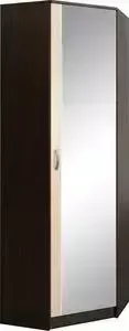 Шкаф угловой МАСТЕР с зеркалом Ольга (венге-дуб молочный) МСТ-ПДО-ШУ-ВД-З2