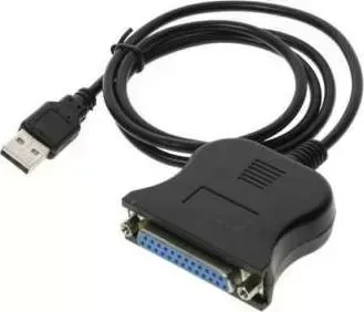 Кабель-адаптер ORIENT -адаптер ULB-225, USB AM to LPT DB25F (порт), кабель 0.85м, крепление гайки