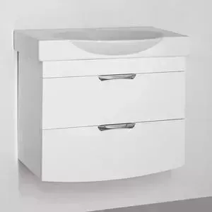 Тумба с раковиной Style line с Жасмин-2 76 с доводчиками (2000949080703 + Infiniti 76)