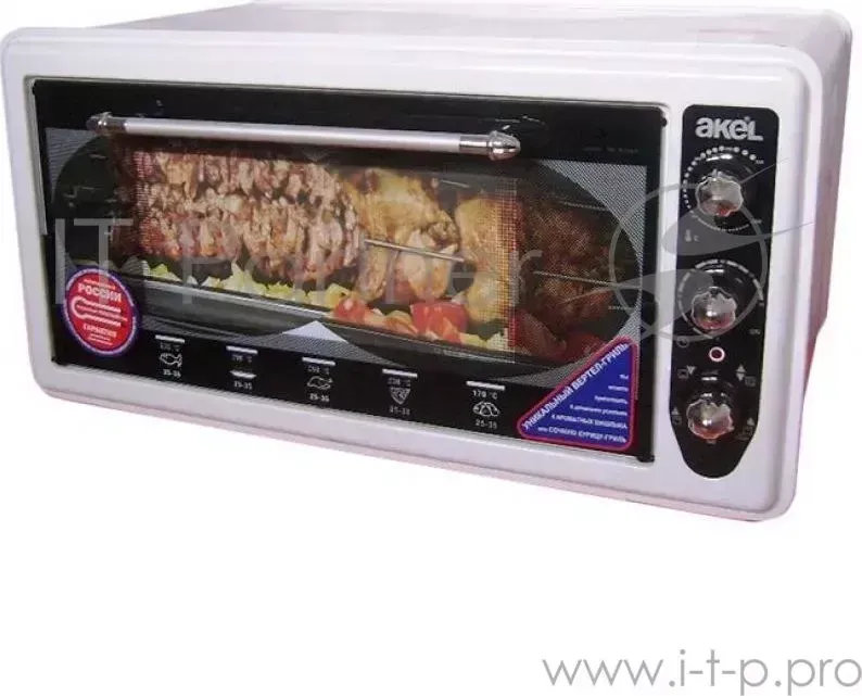 Шкаф AKEL AF 740 белый 36 л, терморег., таймер, гриль, повышенной мощности