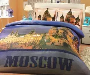 Комплект постельного белья Hobby home collection 1,5 сп, поплин, Moscow, (1501000133)