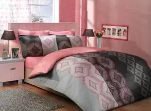 Комплект постельного белья Hobby home collection Семейный, сатин, Gris, серый (1501000310)