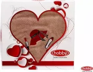 Полотенце Hobby home collection Love 50x90 см бежевый (1501000502)