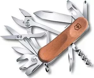 Нож Victorinox EvoWood S557 (2.5221.S63) коричневый 19 функций, сталь(дерево