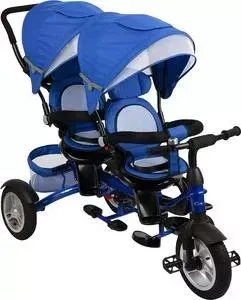 Трехколесный велосипед CAPELLA TWIN TRIKE 360, BLUE (синий), надув. колеса, 2019 GL000957397