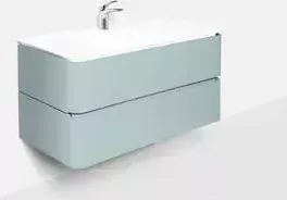 Тумба с раковиной Am.Pm с Sensation 100 мятный (M30FHX1002GG, M30WPC1001WG)