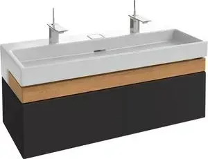 Тумба с раковиной JACOB DELAFON с Terrace 120x48x38 см, черный лак (EB1188-274, EXB112-00)