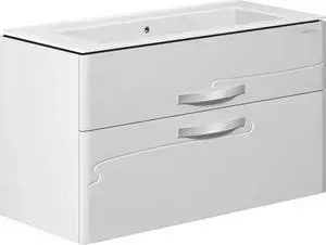 Тумба с раковиной EDELFORM с Нота 106,5x46,5 белая (35689, 35864)