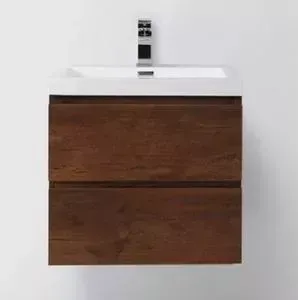 Тумба с раковиной BELBANGO с Luce 60x50 Polissandro (LUCE-600-2C-SO-PL, BB600AB)