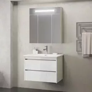 Тумба с раковиной SMILE с Фреш 60 белый (Z0000010402 + 640344)