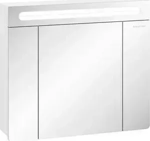 Зеркальный шкаф EDELFORM Гласс 75x66 белый (2-691-00-S)