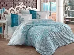 Комплект постельного белья Hobby home collection 1,5 сп, поплин Irene бирюзовый