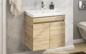 Тумба с раковиной Comforty с Тромсе 60 дуб сонома (4142217)