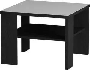 Стол журнальный MetalDesign Смарт MD 734.01.11 корпус-черный / стекло-белый