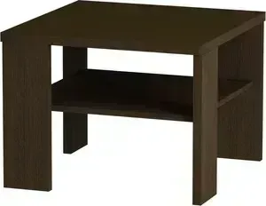Стол журнальный MetalDesign Смарт MD 734.02.02 корпус-венге / стекло-венге