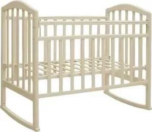 Кроватка детская Антел Алита-2 колеса/качалка слоновая кость