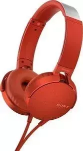 Наушники SONY MDR-XB550AP red