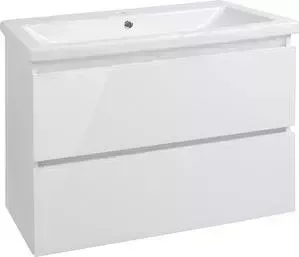 Тумба под раковину Style line Даймонд Люкс 80 белая (2000949099385)