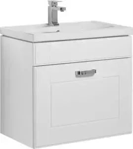 Тумба с раковиной AQUANET с Рондо 70 белый (189155+185343)